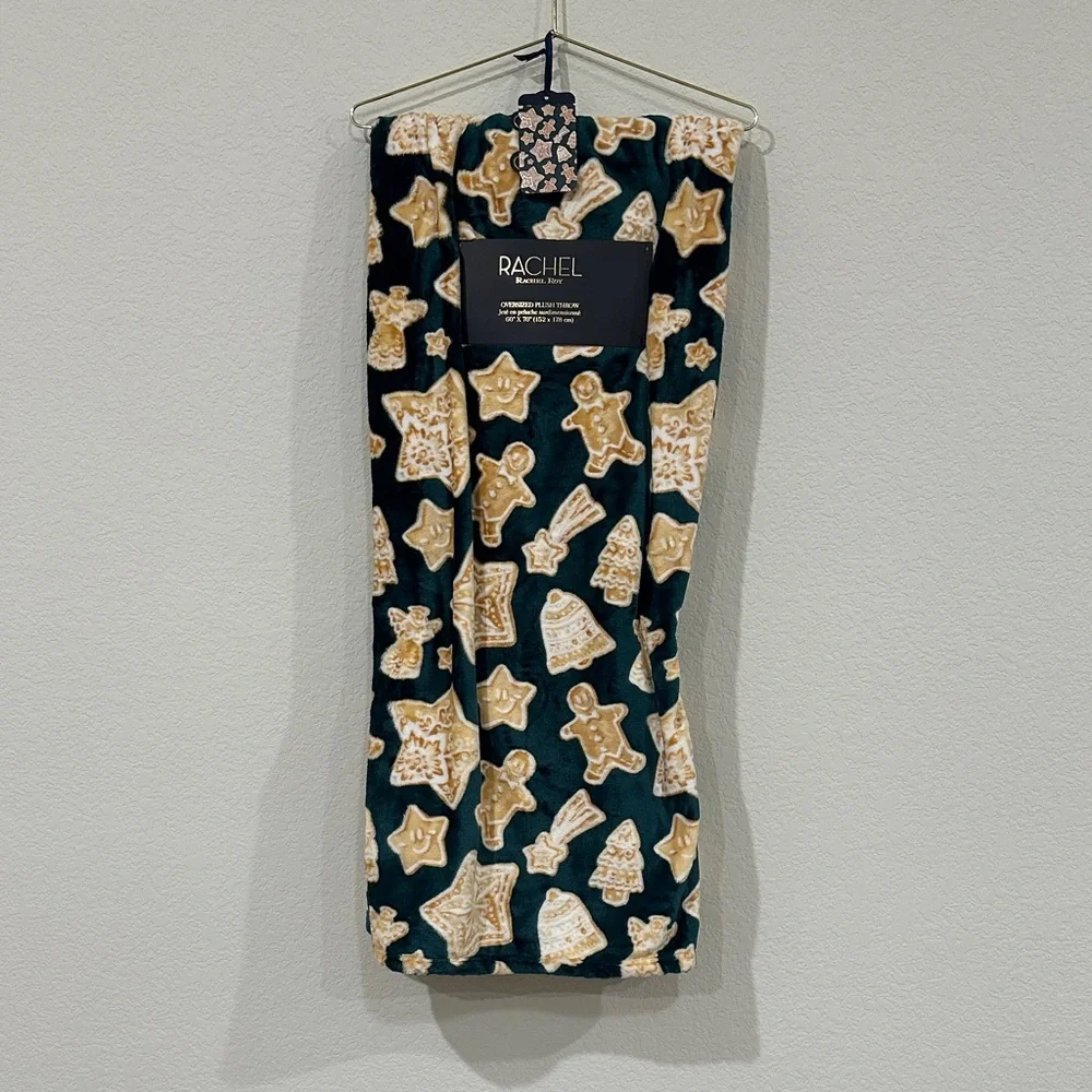 Rachel Rachel Roy Holiday Gingerbread Plush Throw